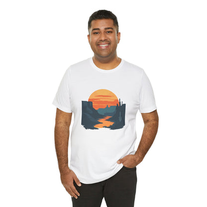 Grand Canyon T-shirt - Colorado River Sunset - Flat art