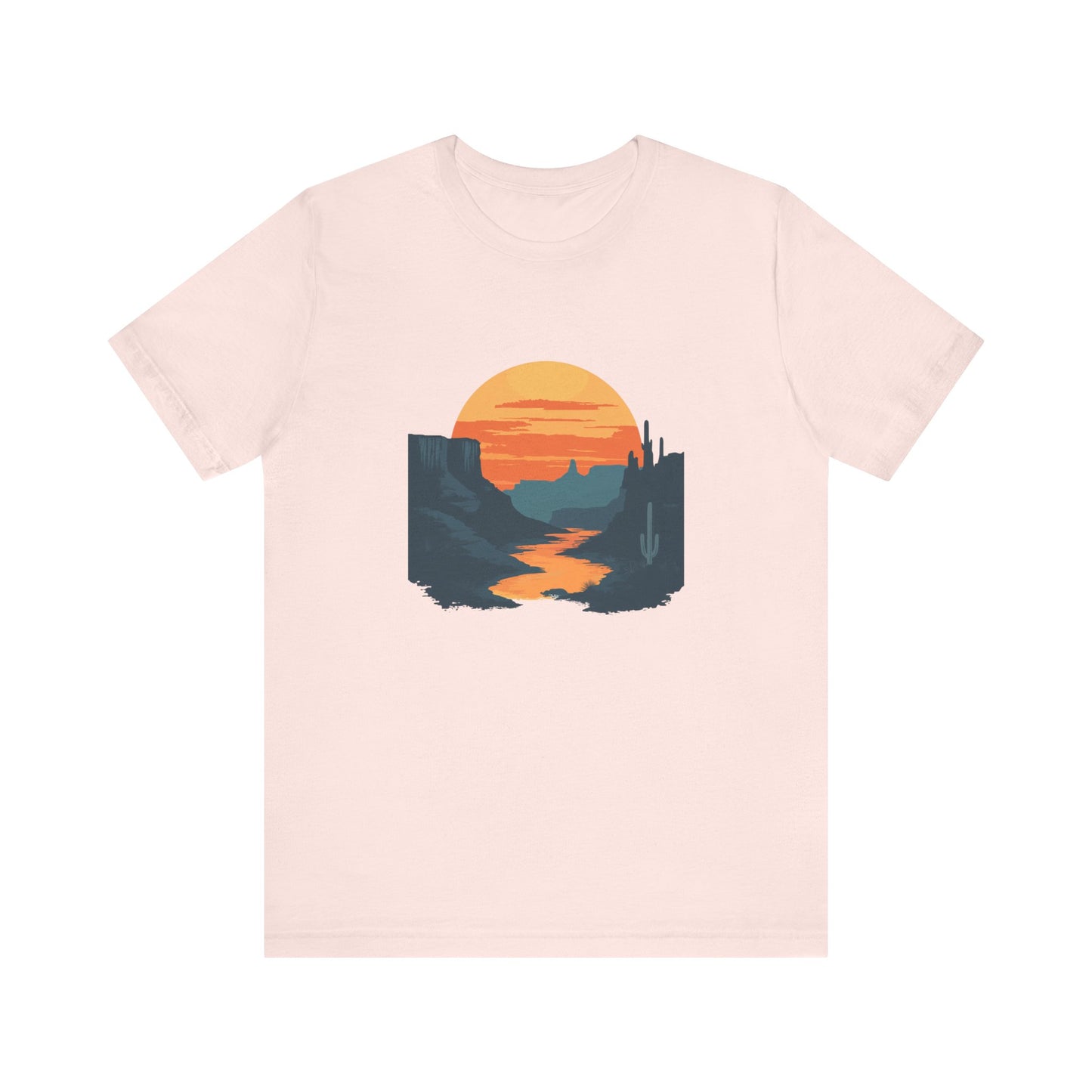 Grand Canyon T-shirt - Colorado River Sunset - Flat art