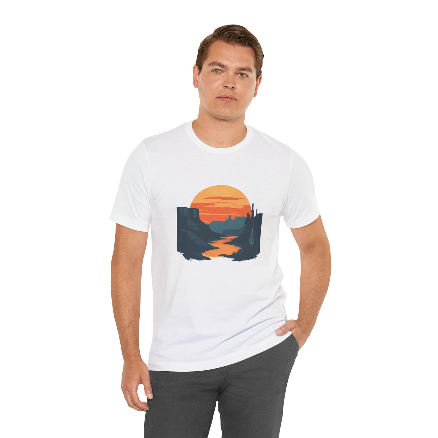 Grand Canyon T-shirt - Colorado River Sunset - Flat art