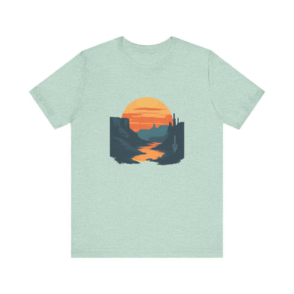 Grand Canyon T-shirt - Colorado River Sunset - Flat art