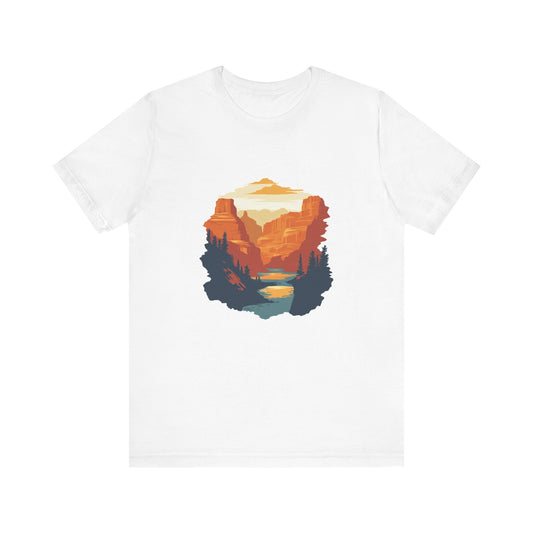 Grand Canyon Sunset - Flat art T-Shirt