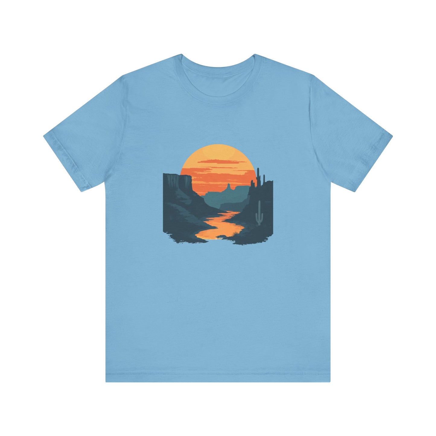 Grand Canyon T-shirt - Colorado River Sunset - Flat art