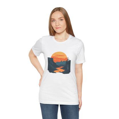 Grand Canyon T-shirt - Colorado River Sunset - Flat art