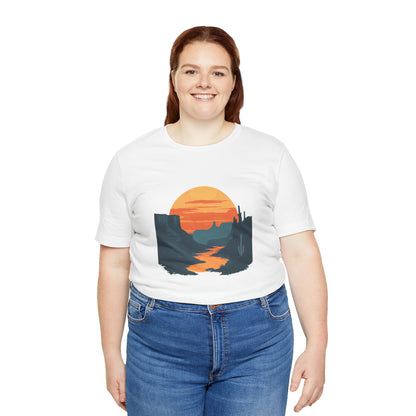 Grand Canyon T-shirt - Colorado River Sunset - Flat art