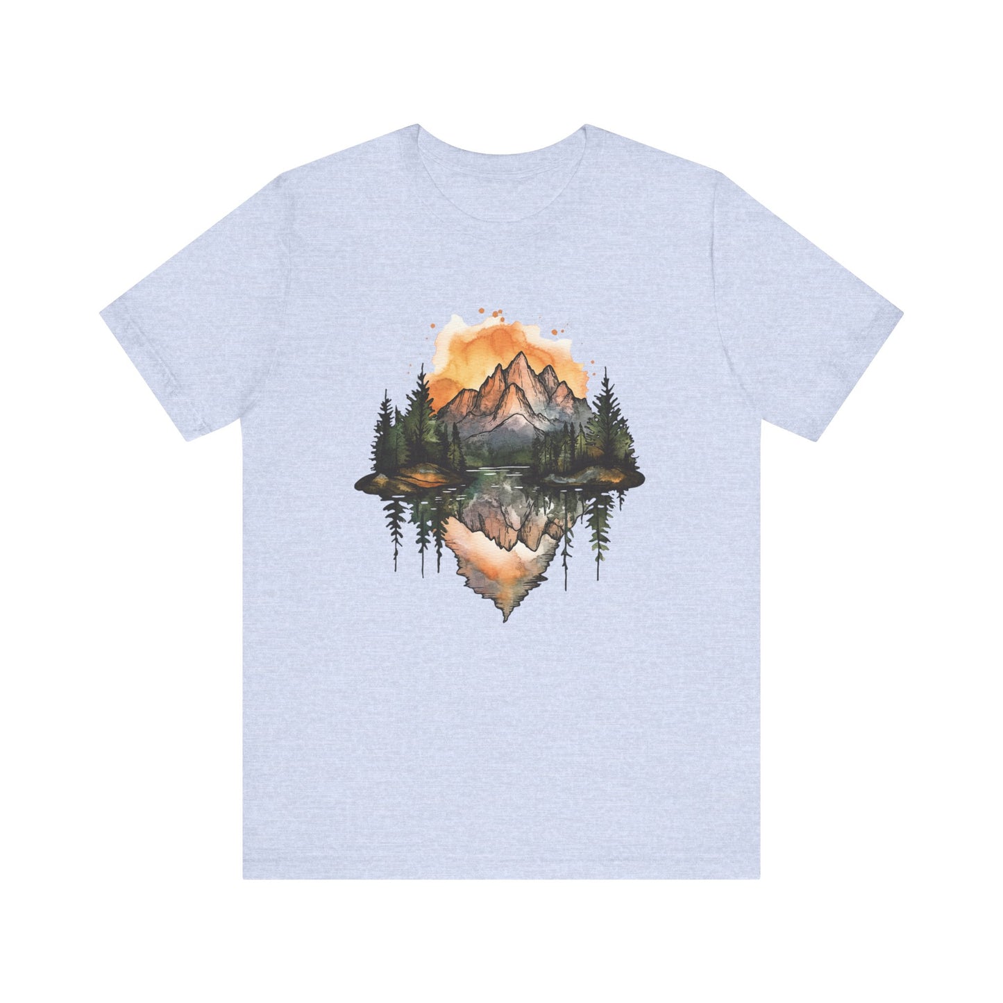 Rocky Mountain National Park Sunset - Water Color T-Shirt