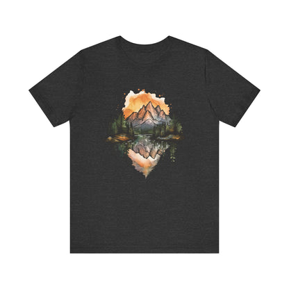 Rocky Mountain National Park Sunset - Water Color T-Shirt