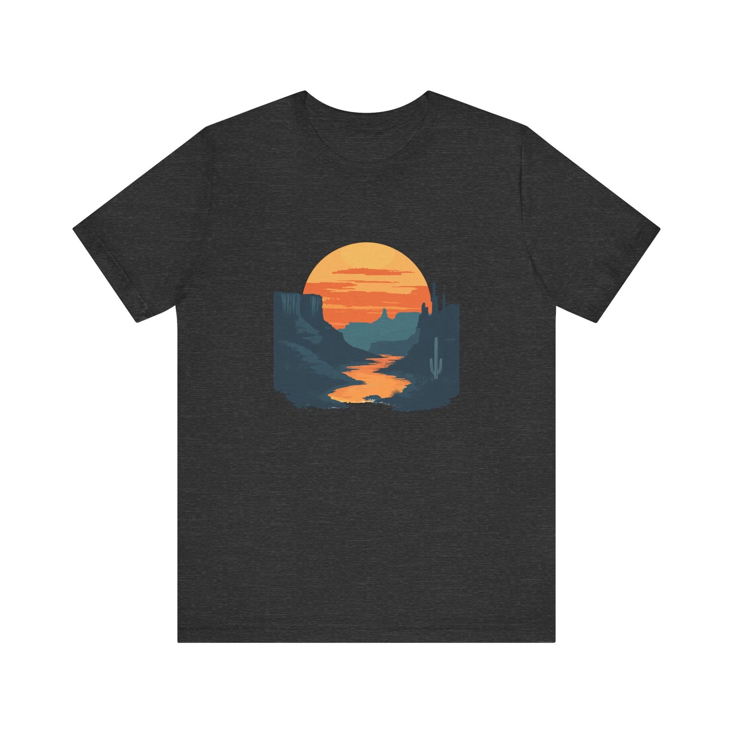 Grand Canyon T-shirt - Colorado River Sunset - Flat art