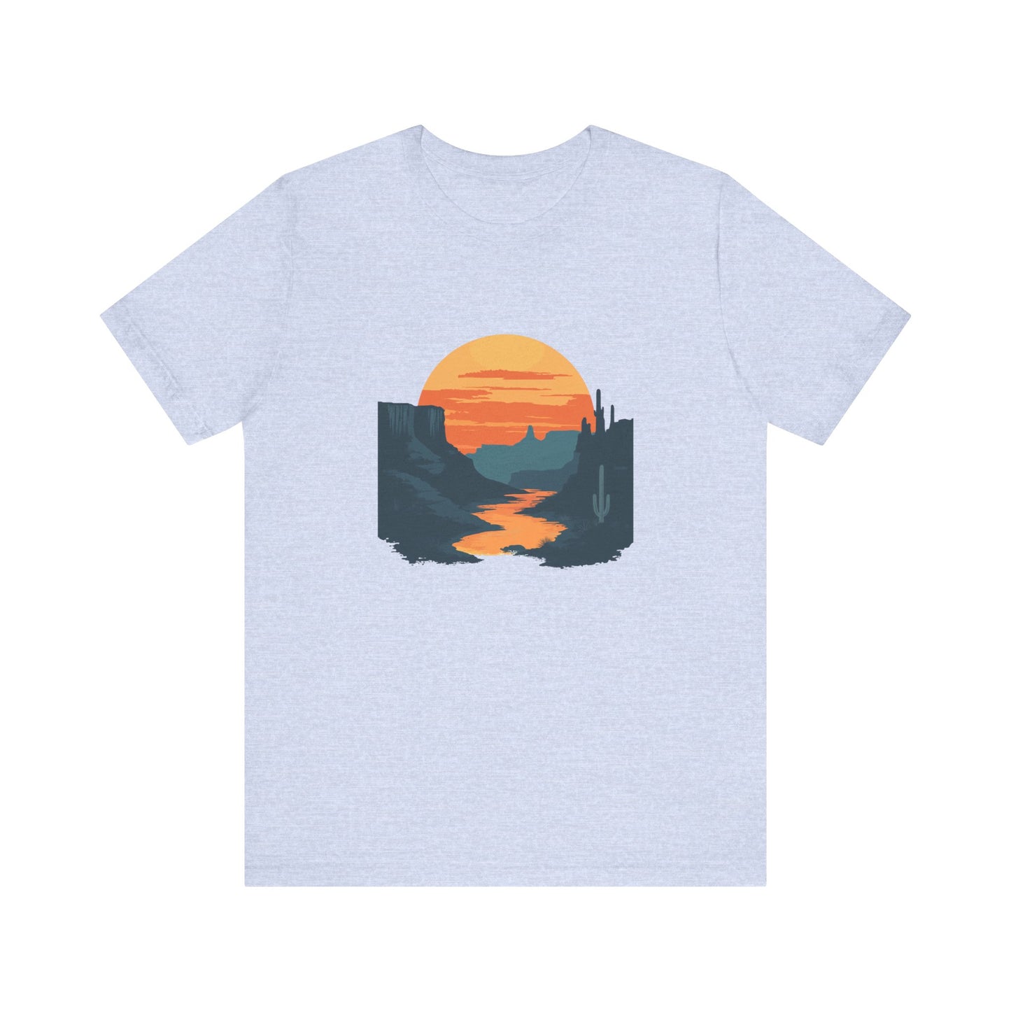 Grand Canyon T-shirt - Colorado River Sunset - Flat art