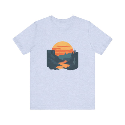 Grand Canyon T-shirt - Colorado River Sunset - Flat art