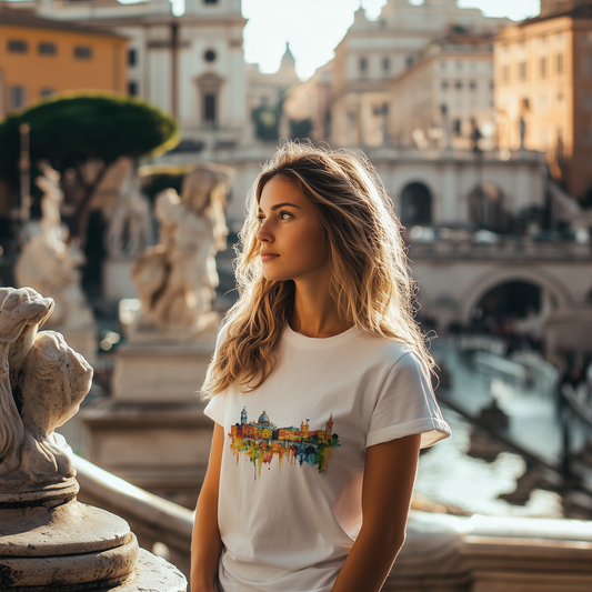 Rome Sky Line - Water Color